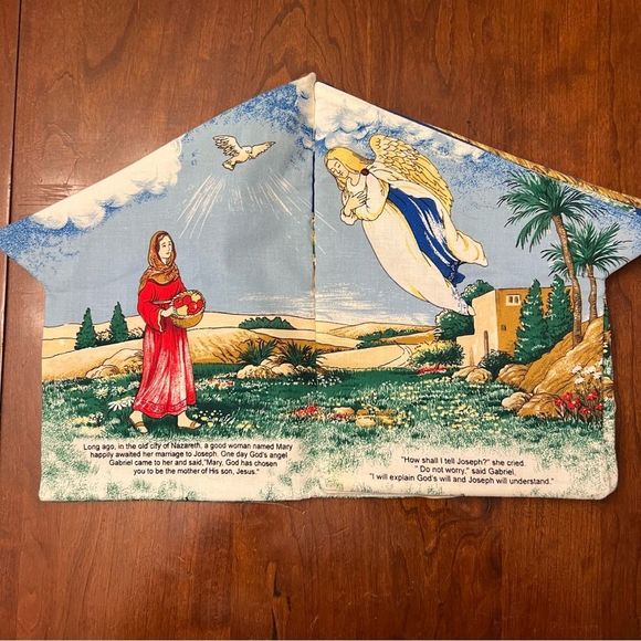 The First Christmas Soft Cloth Book Toddler Baby Holiday - Picture 3 of 8